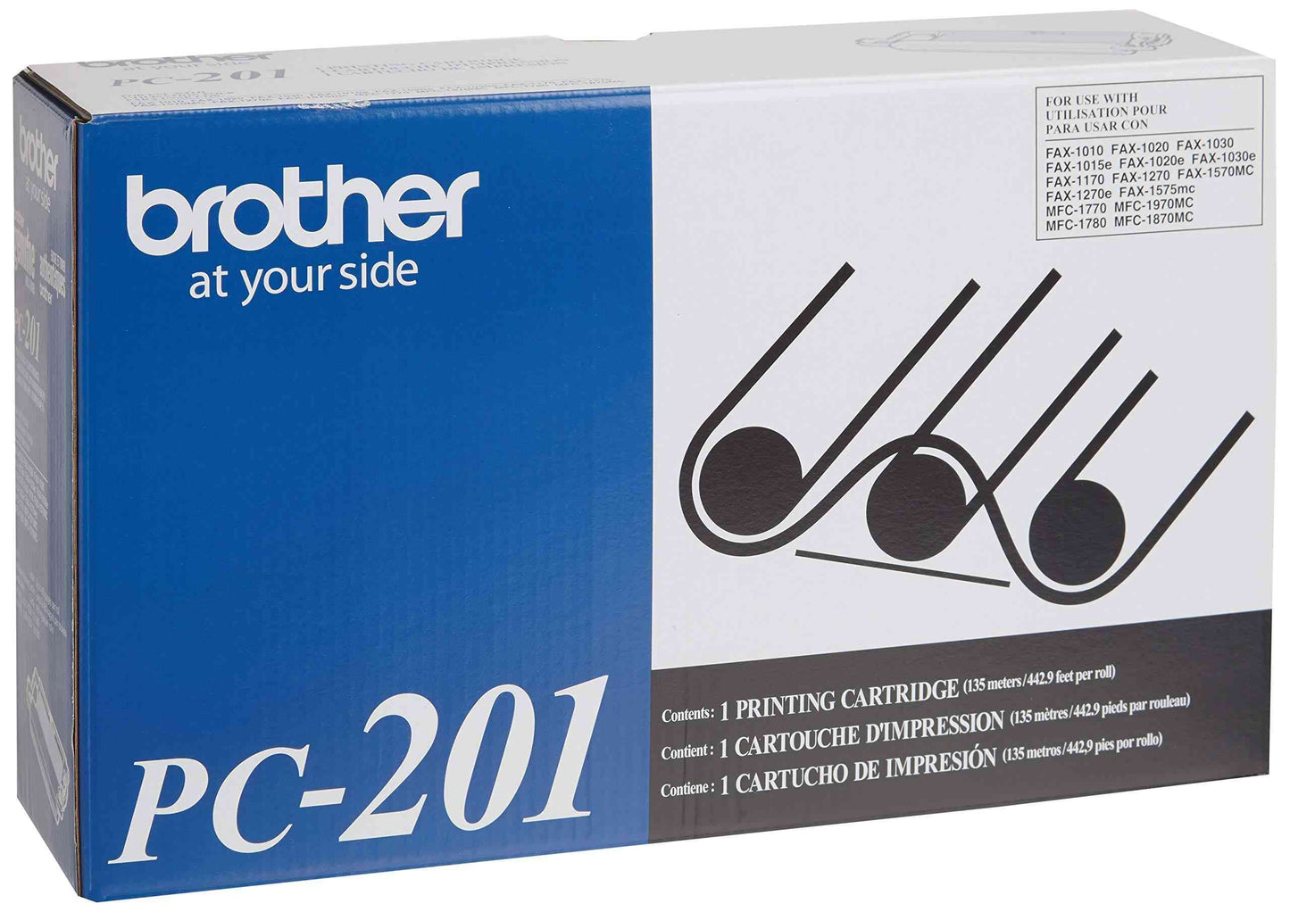 Brother PC201 Thermal Transfer Print Cartridge - Black, 450 Page Yield