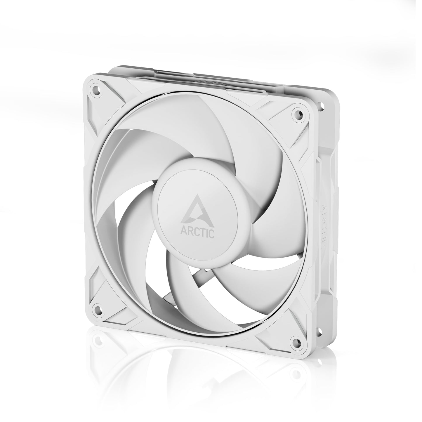 ARCTIC P12 Pro PST (White) - Powerful Premium Fan, 120 mm PWM Fan with Y-Cable Splitter, 600-3000 RPM, 0 RPM <5% PWM, Fluid Dynamic Bearing, 4-Pin