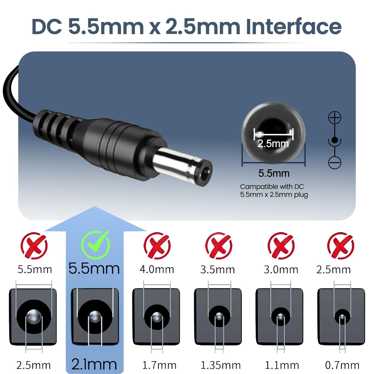 Waysse 5V 2A Power Adapter, 5V 2A Power Supply Adapter, AC Adapter 100V-240V AC Power Adapter Wall Charger for TV Box, Camera, Speaker,Router & More…