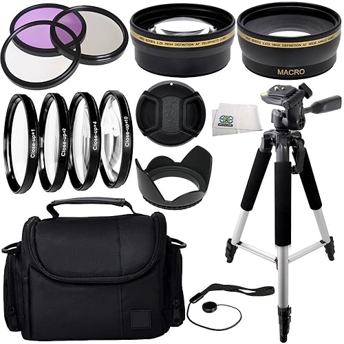 Picture Perfect Essentials Accessory Kit for The Nikon 18-55mm, 55-200mm, 24mm f/2.8D, 28mm f/2.8D, 35mm f/1.8G, 35mm f/2.0D, 40mm f/2.8G, 50mm