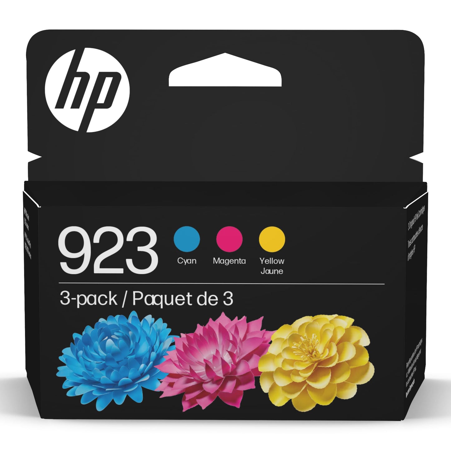 HP 923 Cyan, Magenta, Yellow Ink Cartridges (3-Pack) | Works with OfficeJet 8120, Pro 8130 Series |6C3Y4LN