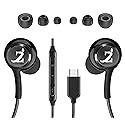 ZAMZAM PRO USB-C Type Stereo Headphones with Hands-Free Built-in Microphone Buttons + Crisp Digital Titanium Clear Audio!