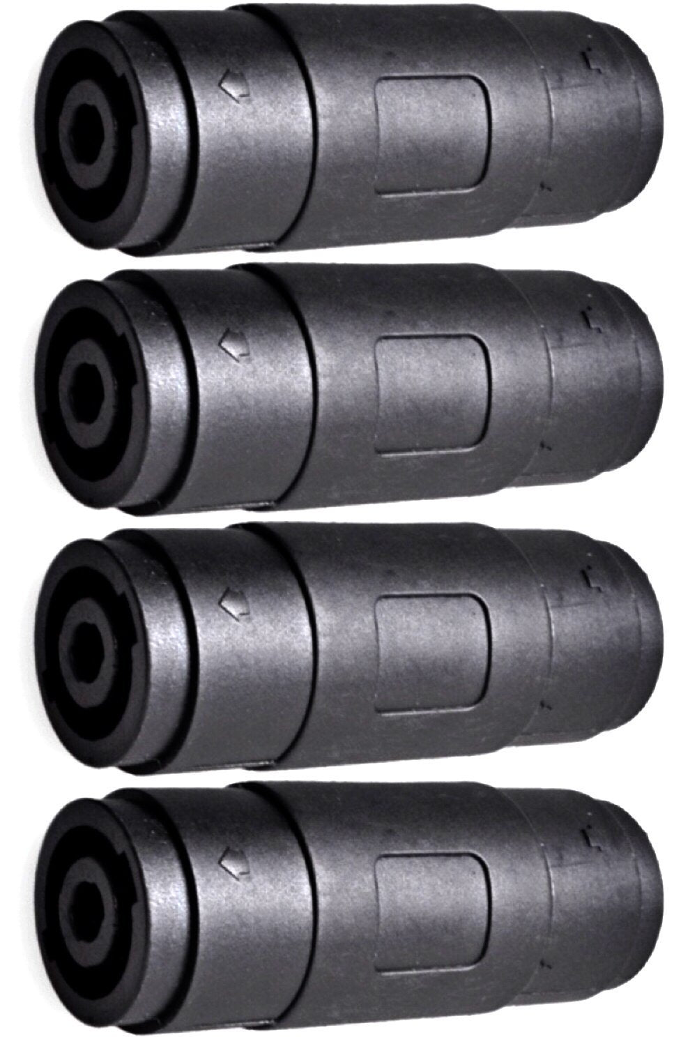 CESS 4Pin Speaker/Amp Speakon Female to Female Plug Jack Straight Coupler Cable Connector (4 Pack)