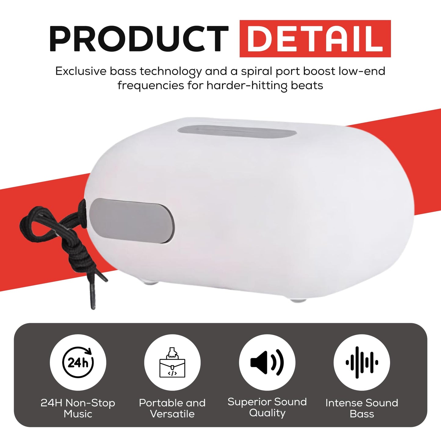 Jtek Technology Portable Bluetooth Speakers Wireless Waterproof Bluetooth Speaker with Built in Mic 24 Hours Battery Life Loud Stereo Sound Deep Bass