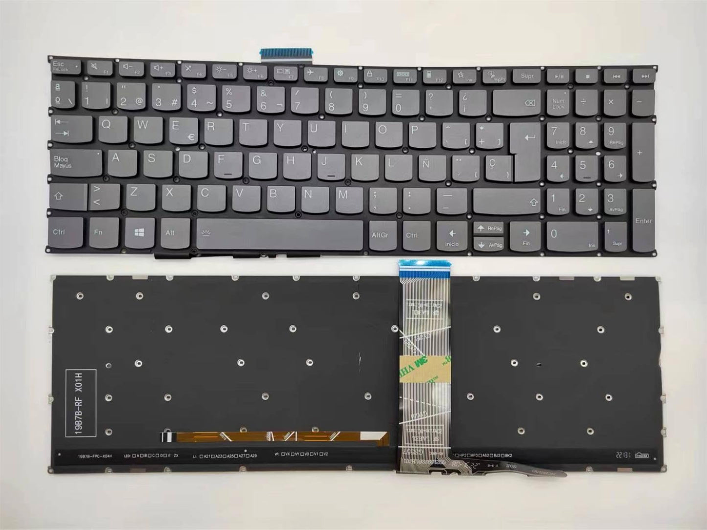 Laptop Replacement Spanish Layout Keyboard for Lenovo Ideapad Yoga 7-15ITL5 Yoga Creator 7-15IMH05 82DS,Yoga 7-16ARP8 16IAH7 16IAP7 16IRL8, Yoga Slim