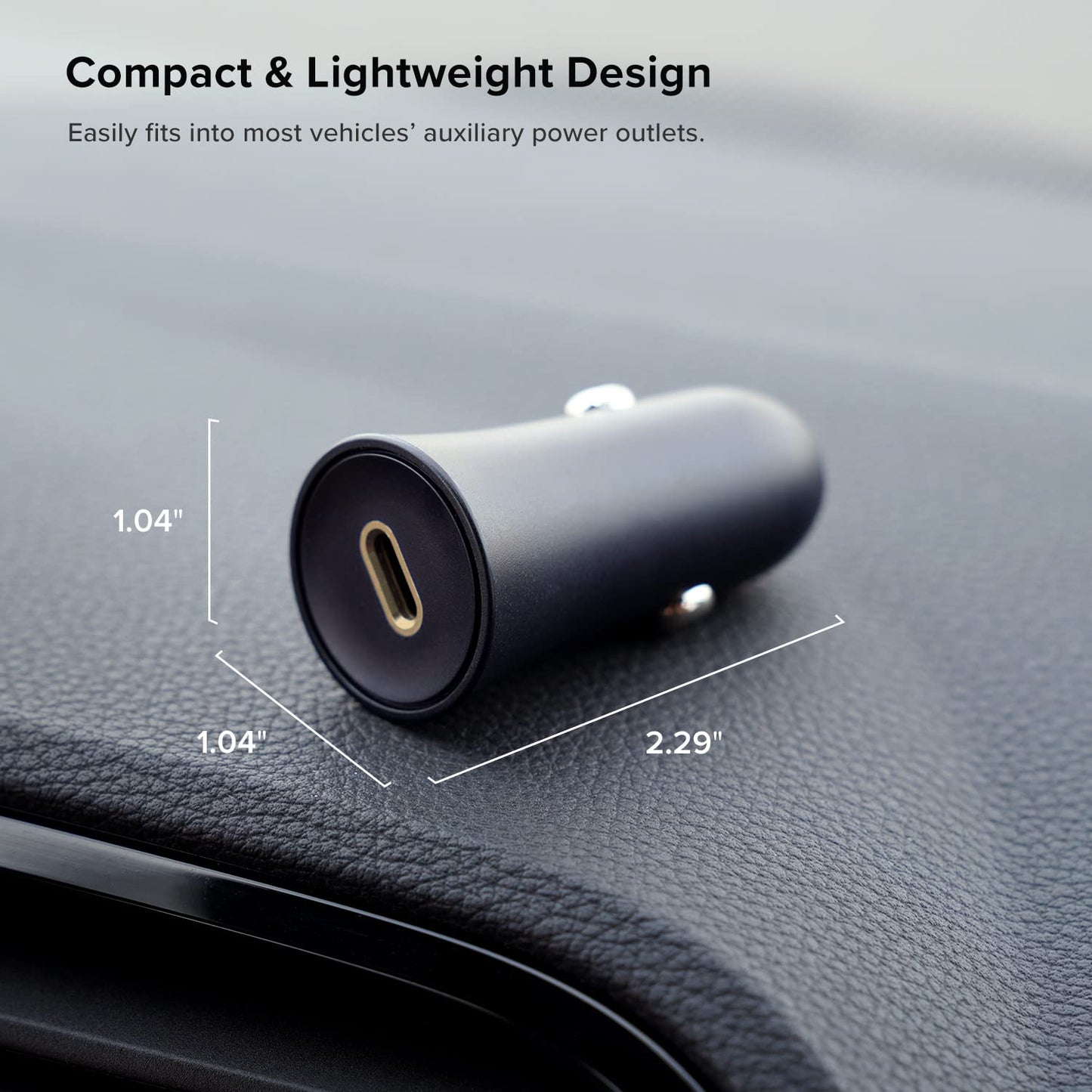 iOttie RapidVolt 30W Car Charger. Made for Google Type C High-Speed USB-C Phone Charger Power Adapter Compatible with Samsung & Apple Phones