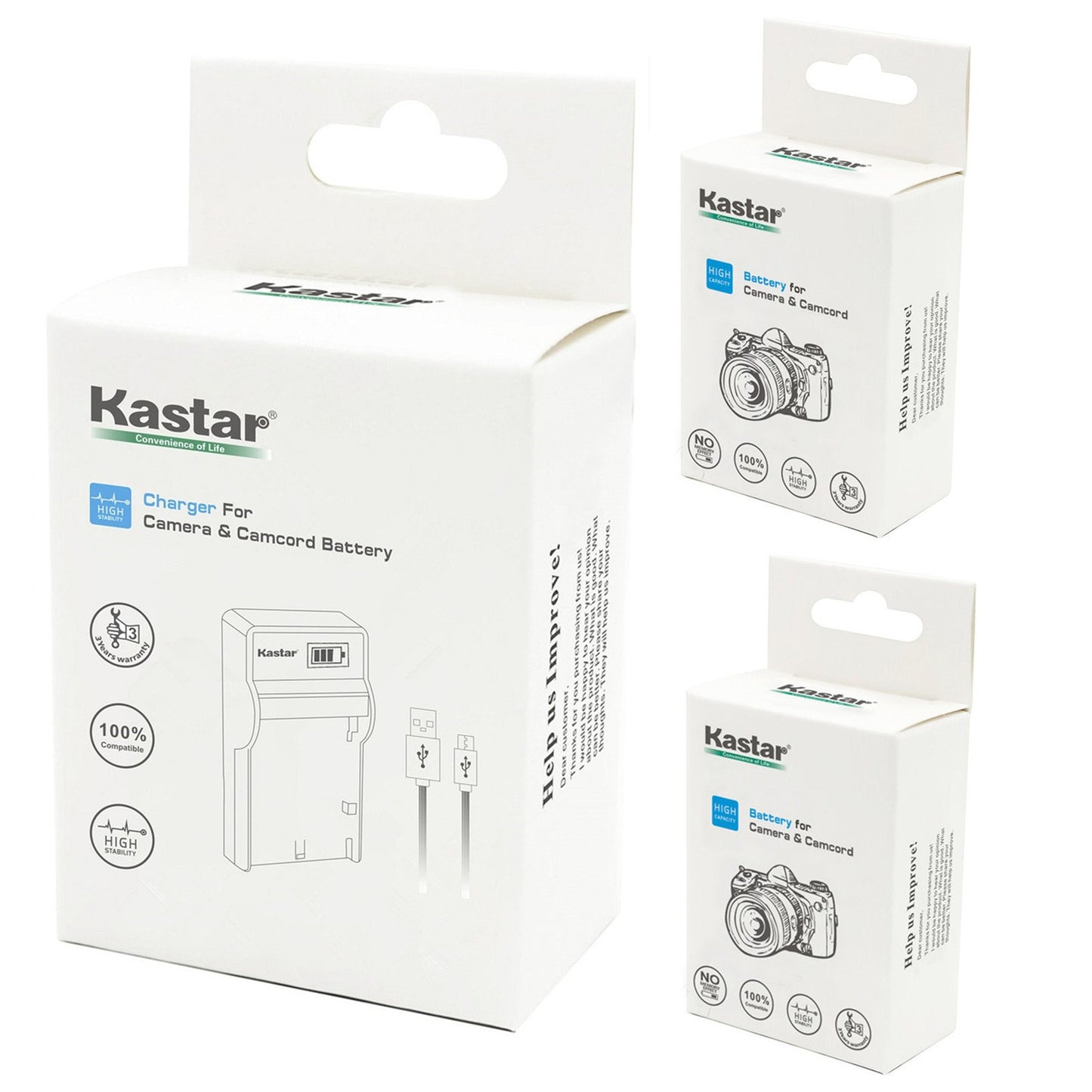 Kastar 2 Battery + LCD Slim USB Charger Replacement for NB-4L, CB-2LV, ELPH 100 HS, 310 HS, 300HS, 330HS, Powershot SD1400 is, SD750, SD1000, SD600