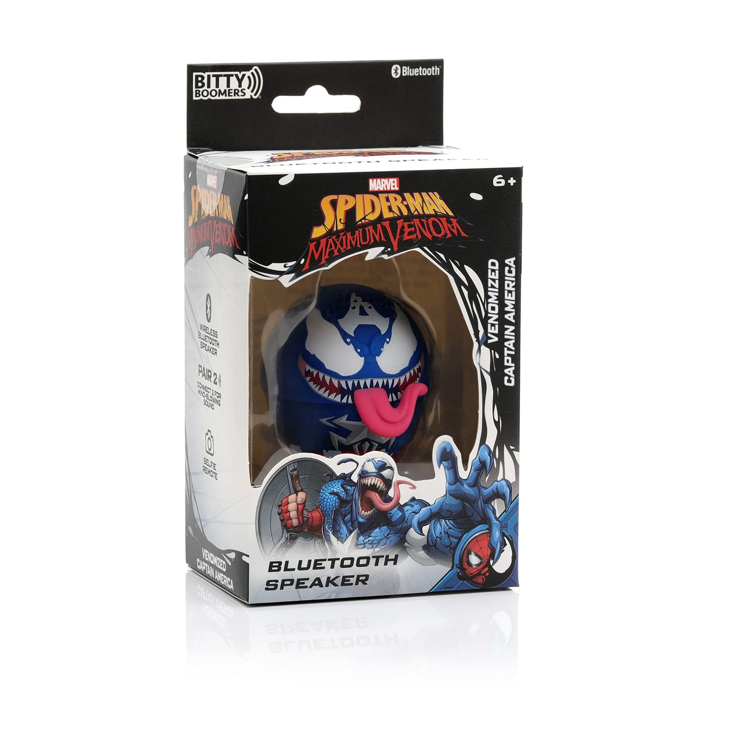 Bitty Boomers Marvel: Venomized Captain America - Mini Bluetooth Speaker