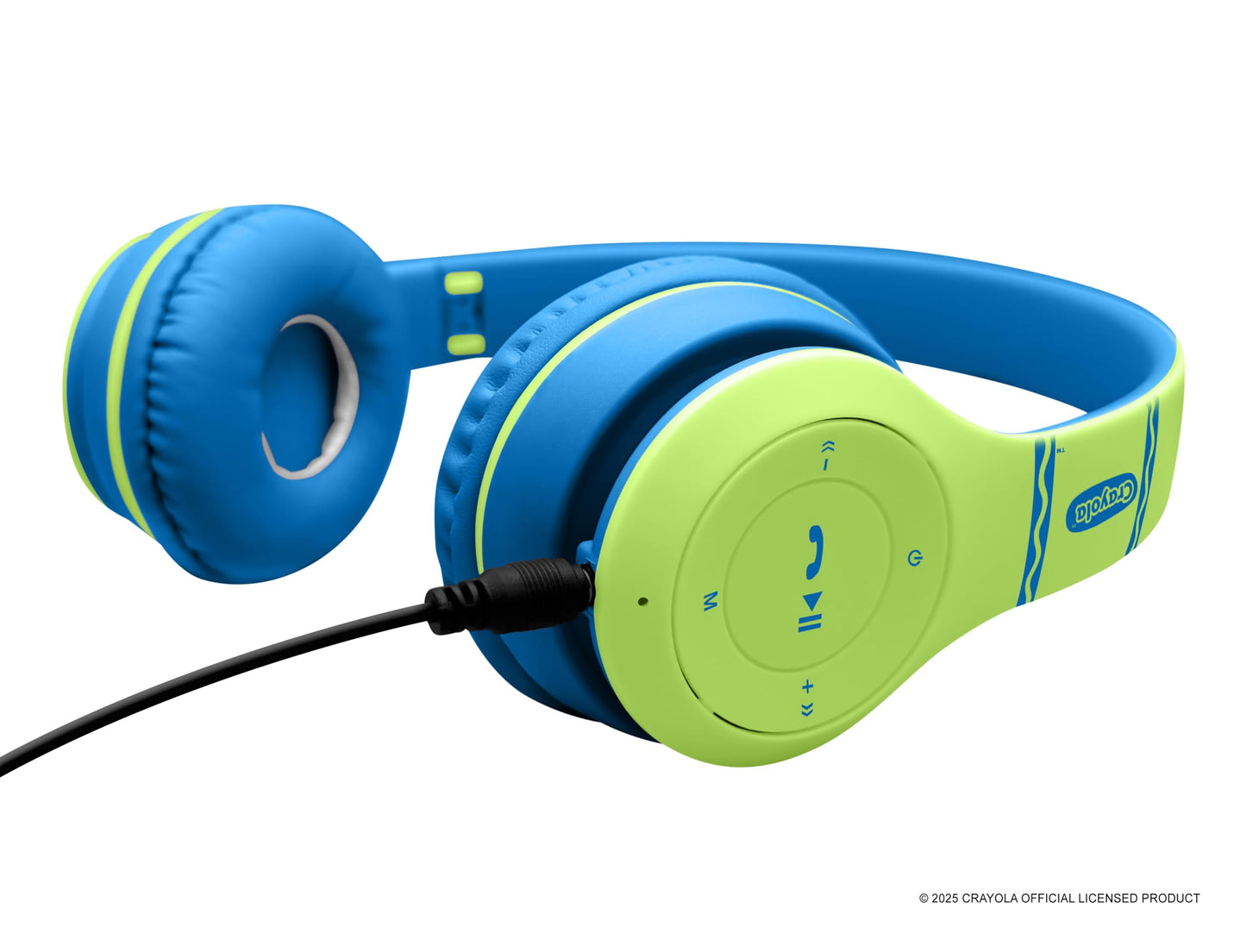 Crayola Kids Over Ear Headphones, Overear Wireless Bluetooth 5.0 w Microphone, Lightweight Comfortable Headset for Home Travel, 5H Playtime…