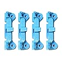 RLECS 4pcs Plastic CPU Fan Retainer Bracket Base Parts for AM2 AM3 FM1/2/2+/3 for PC Heat Sink Cooling Fan Mounting, Blue