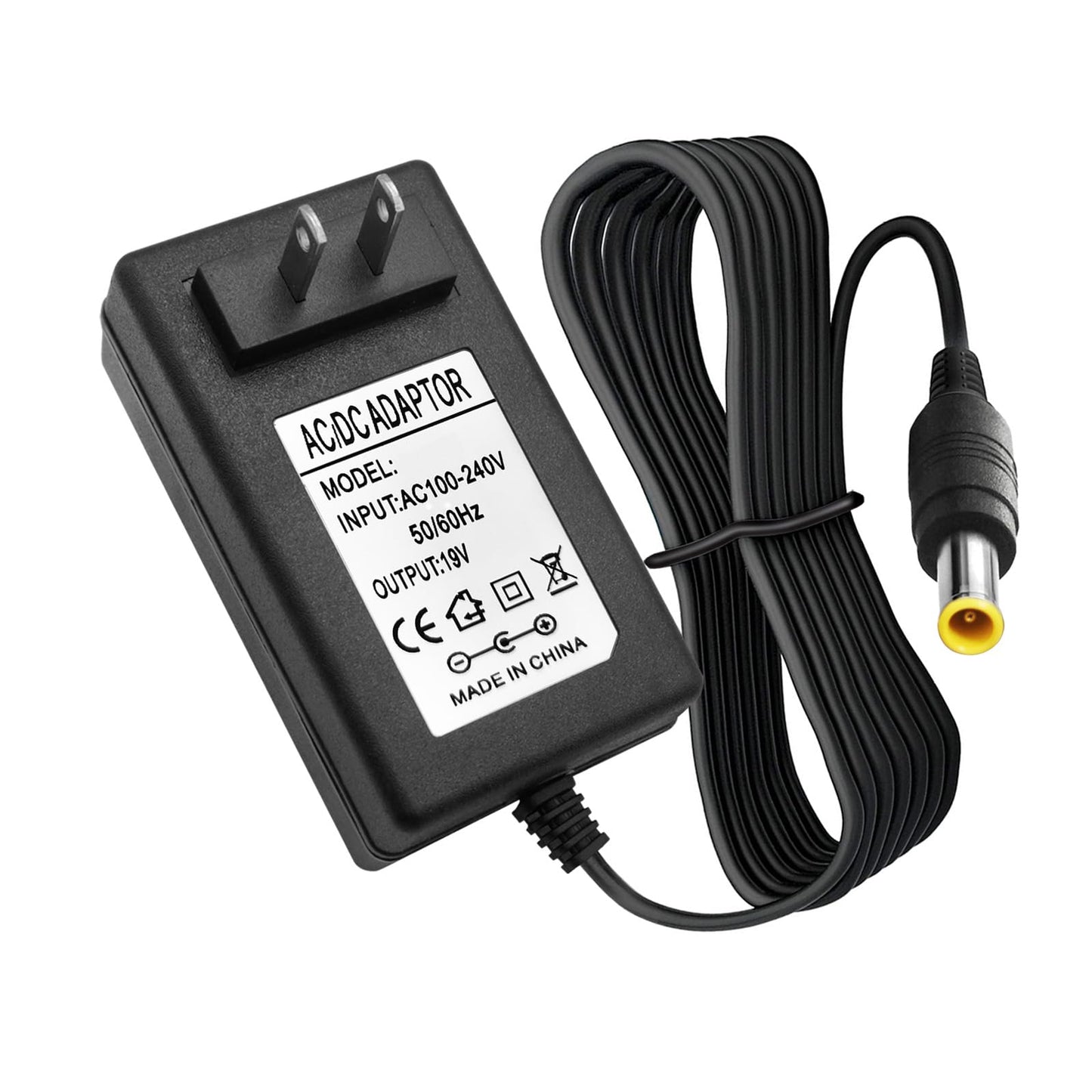 19V 1.3A 2.1A Power Adapter for LG Monitor Power Cord 19V DC Power Supply Charging for LG 32" 27" 24" 23" 22" 20" 19" LCD LED HD TV Monitor…