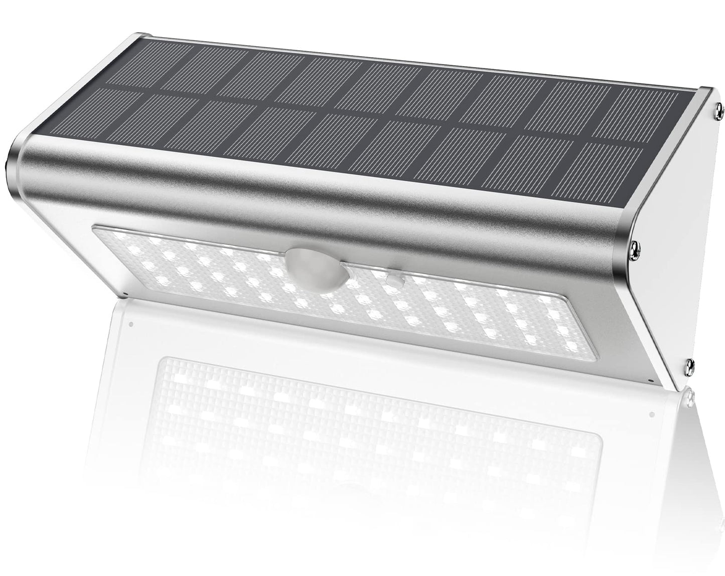 Super Bright Solar Lights Outdoor IP65 Water Proof, 1100 Lumens Wireless LED Motion Sensor Light, Aluminum Metal Housing Security Lights Flood Wall