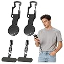 TRELC Anti-theft Phone Tether, Steel Retractable Phone Lanyard, Anti-drop & Anti Theft, Universal Anchor Fit iPhone, Cellphone Strap with Carabiner