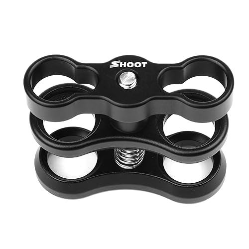 D&F 1'' inch Aluminum Standard Ball Mount Clamp for Underwater Light Arm System