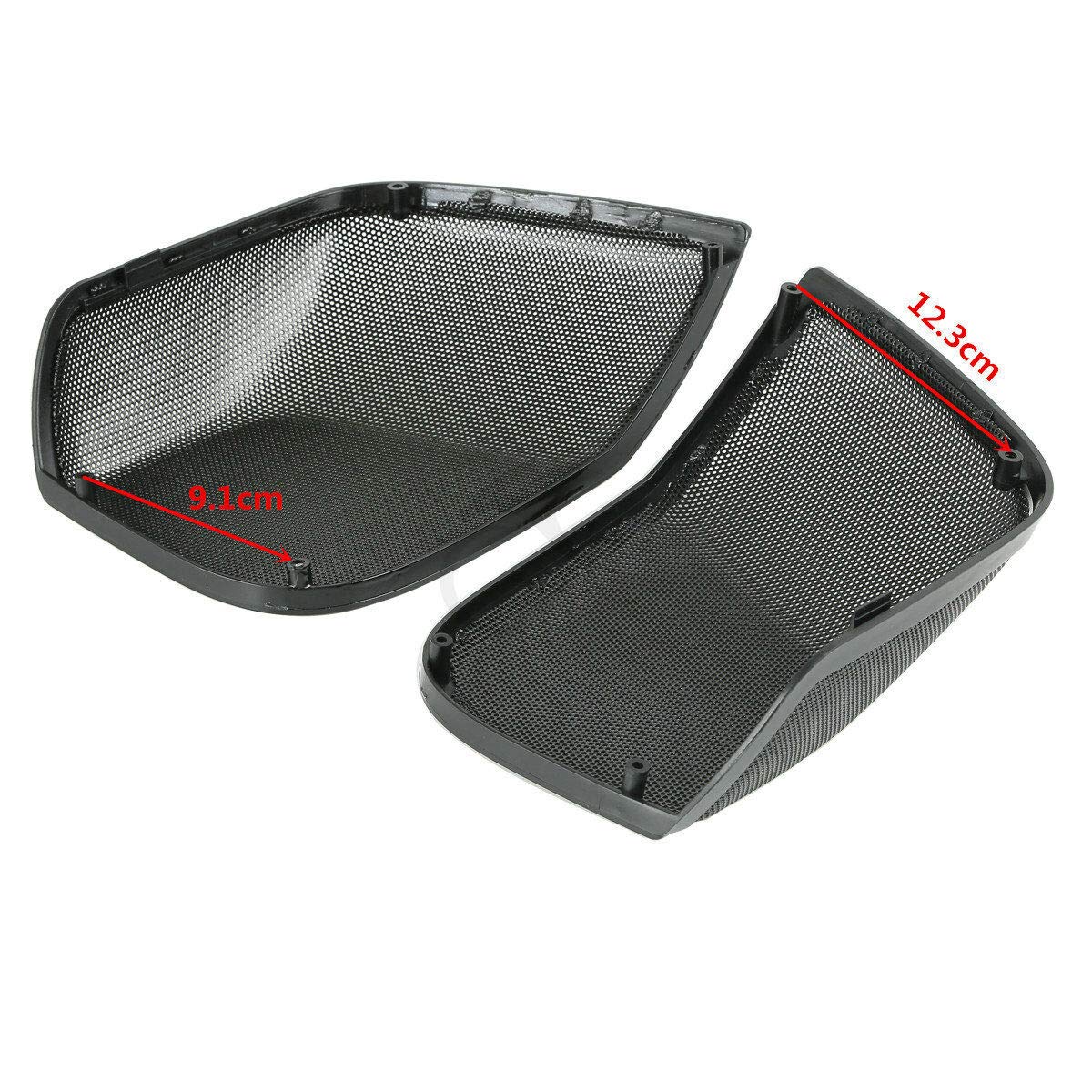 SLMOTO 5x7" Saddlebag Lid Speaker Grill Fit for Harley 2014-2024 Davidson Touring FLT, FLHT, FLHTCU, FLHRC, Road King, Road Glide, Street Glide