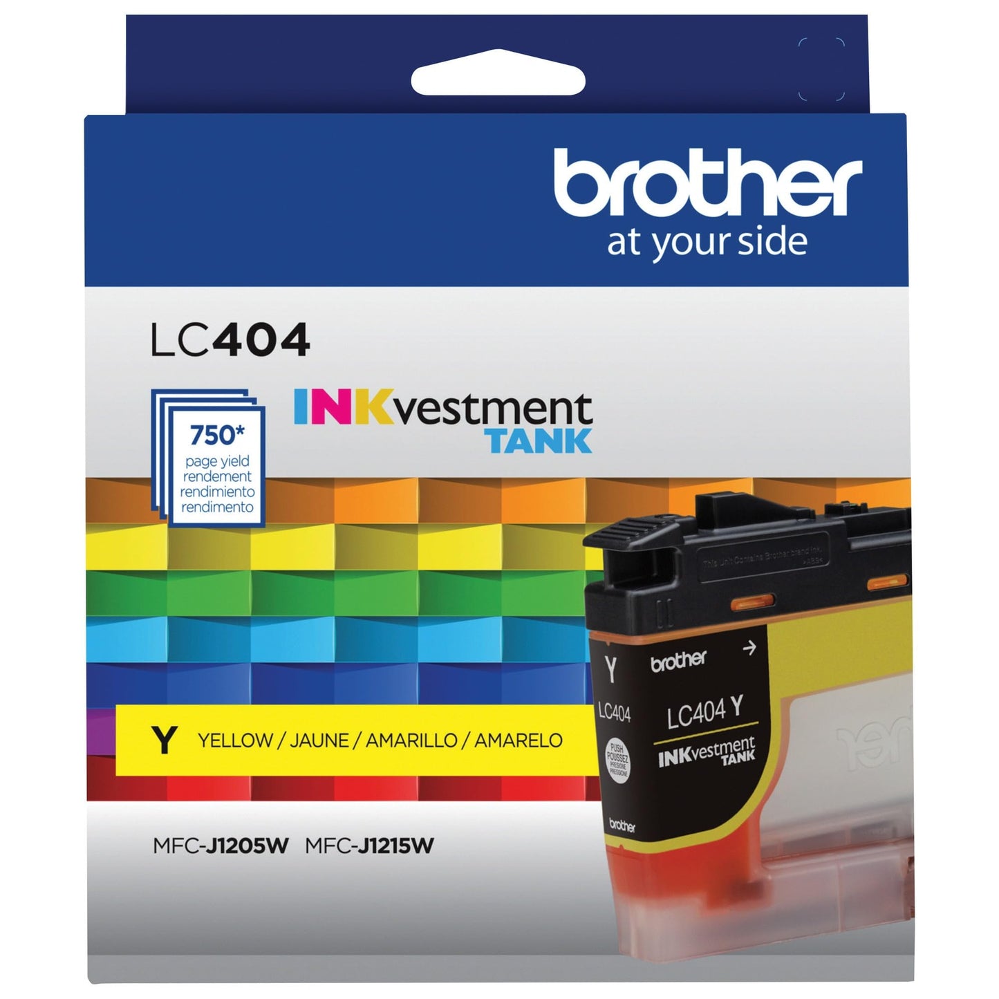 Brother Genuine LC404Y Yellow INKvestment Tank Ink Cartridge