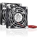 GDSTIME 70mm x 70mm x 15mm 12v Brushless DC Cooling Fan 2Pin 2-Pack