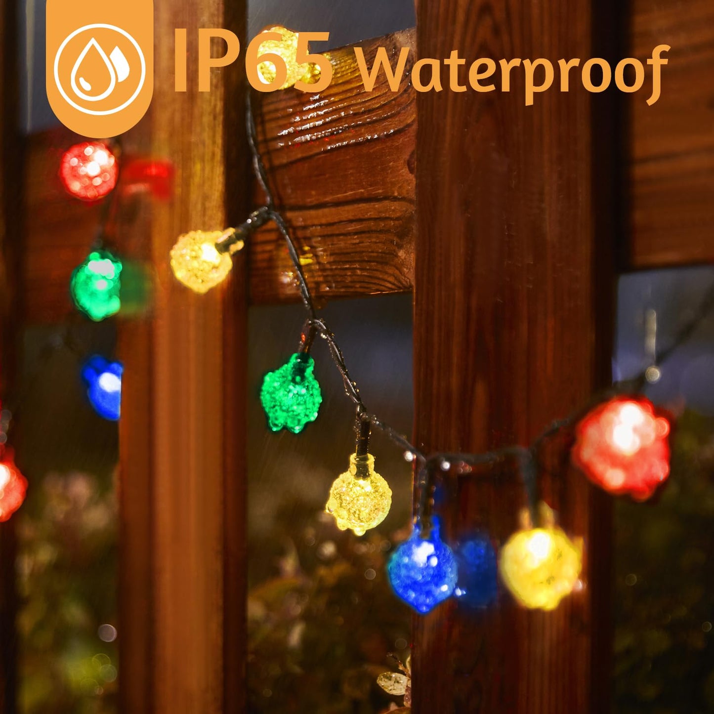 Selarlyt 2 Pack 120 LED Solar String Lights Outdoor Waterproof, 72 FT Crystal Globe Lights with 8 Lighting Modes, Solar Powered Light Outdoor