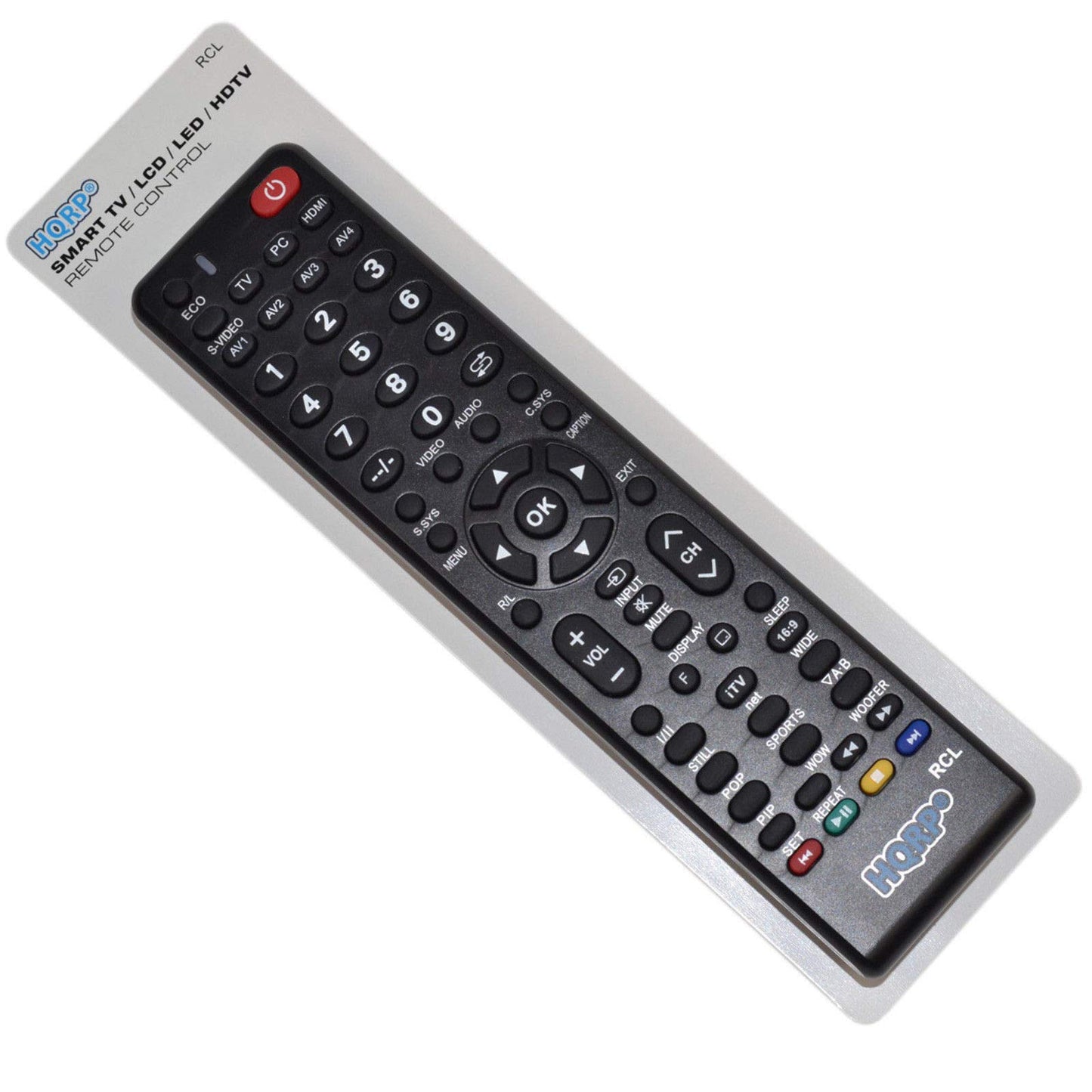 HQRP Remote Control Compatible with Sanyo DP47840 DP50740 DP50741 DP50747 LCD LED HD TV Smart 1080p 3D Ultra 4K