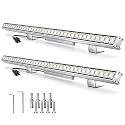 nanzgecc 72W Outdoor Led Wall Washer Lights Bar, 40 Inches 5000K Daylight White Aluminium Wall Washer Light, 120V Waterproof IP67 Outdoor LED Light