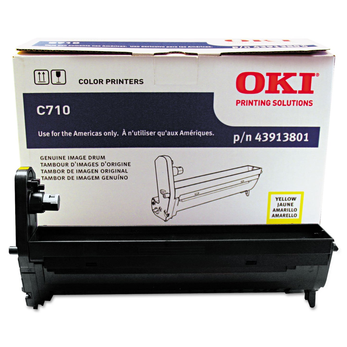 OKI 43913801 Yellow Image -Drum
