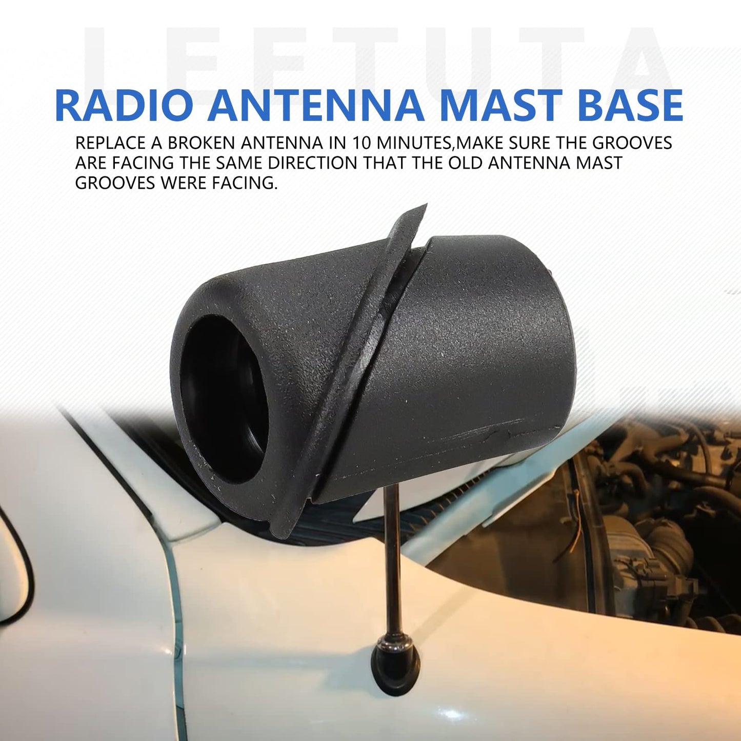 Radio Antenna Mast Base 96216-2D000 for 2000-2006 Hyundai Elantra Sedan