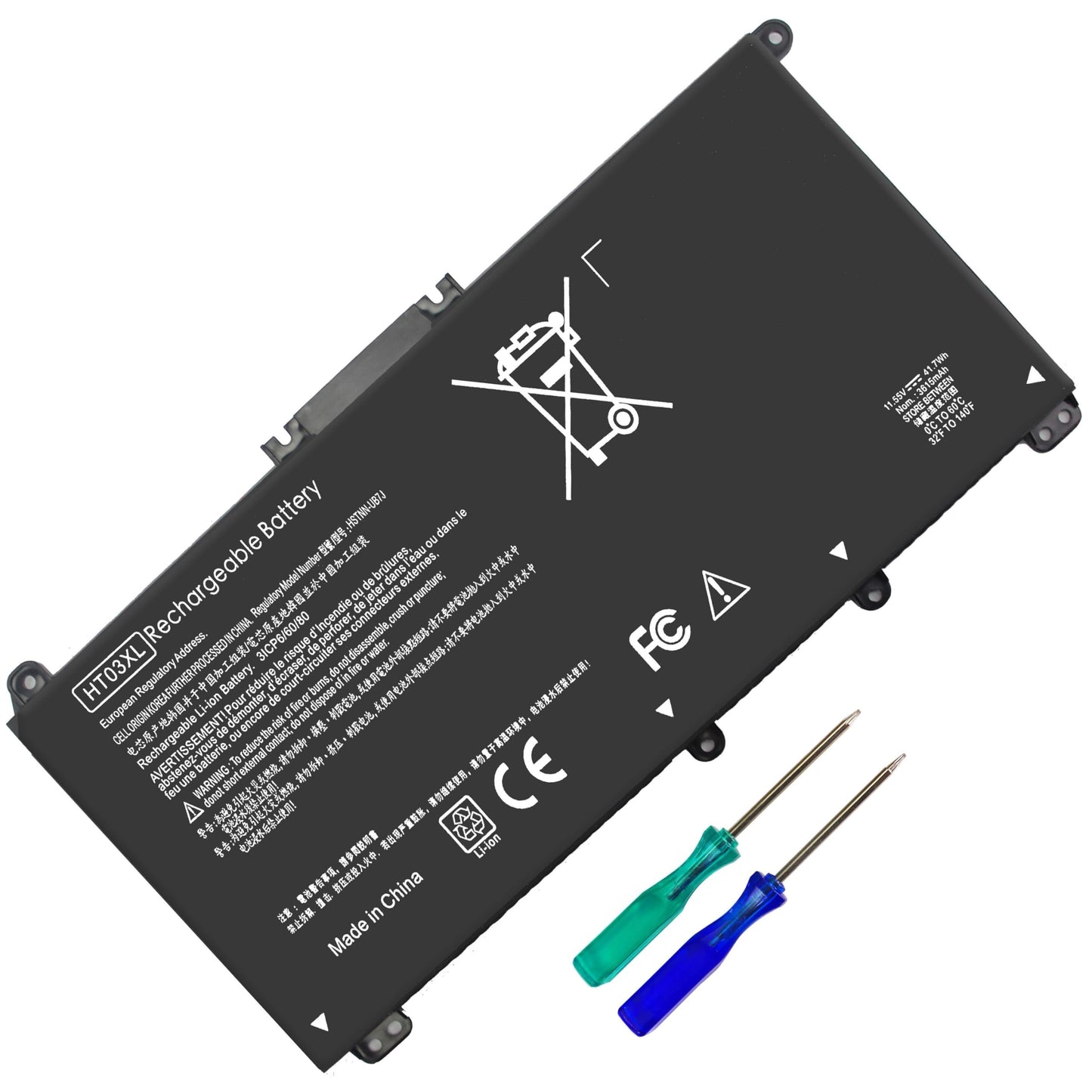 ESTENGPRO HT03XL L11119-855 Laptop Battery Compatible with hp Pavilion 15 15-DA 15-DB 15-CS 15-DW 15-DY Pavilion 17 17-by 17-CA Pavilion 14 14-CE