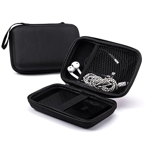 Verbstel External Hard Drive Portable Carrying Case Digital Gadget Case Waterproof Black