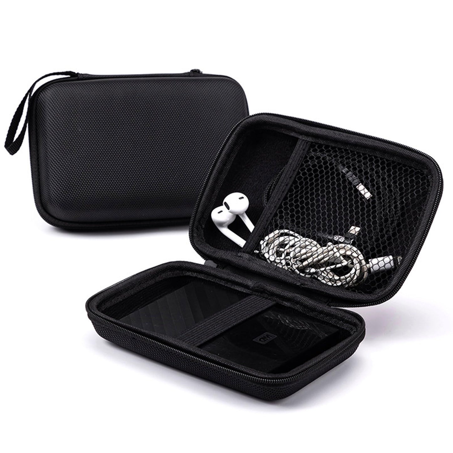 Verbstel External Hard Drive Portable Carrying Case Digital Gadget Case Waterproof Black