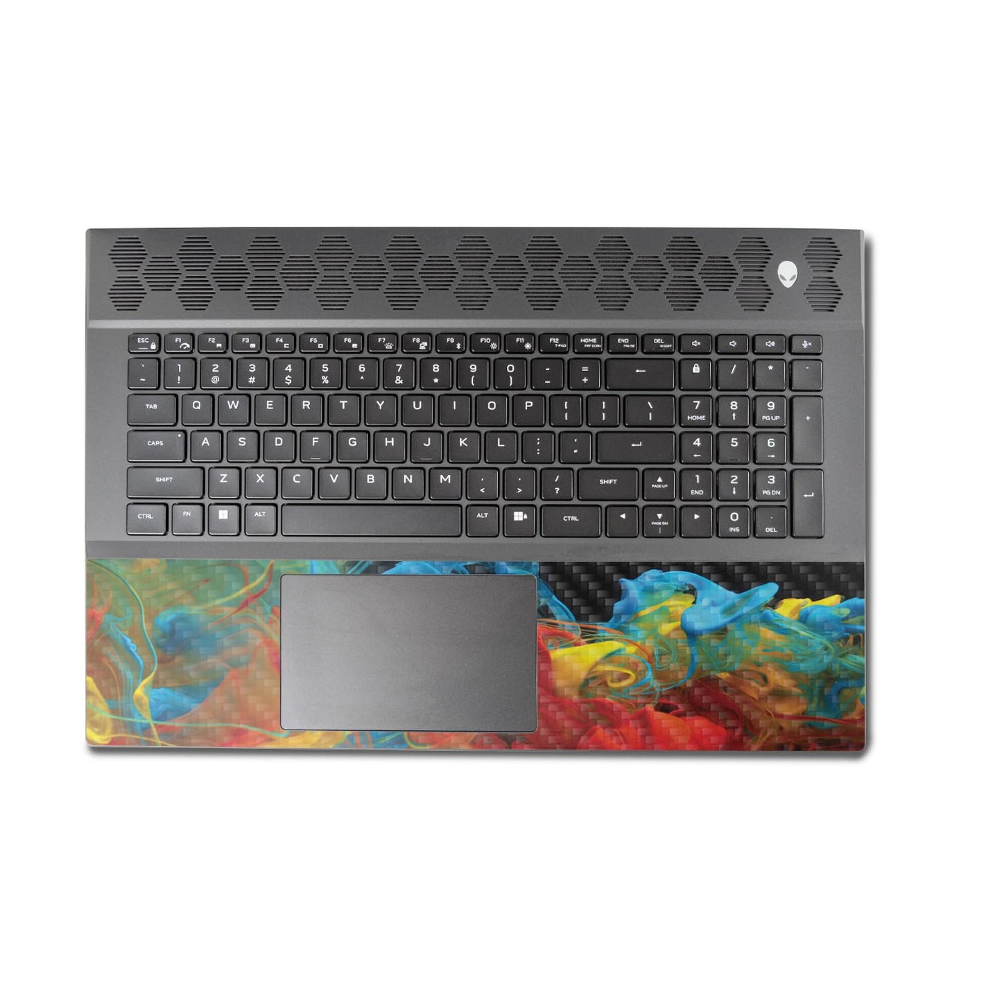 MightySkins Carbon Fiber Skin Compatible With Alienware M18 R1 (2023) Full Wrap Kit - Primary Smoke | Protective, Durable Textured Carbon Fiber…