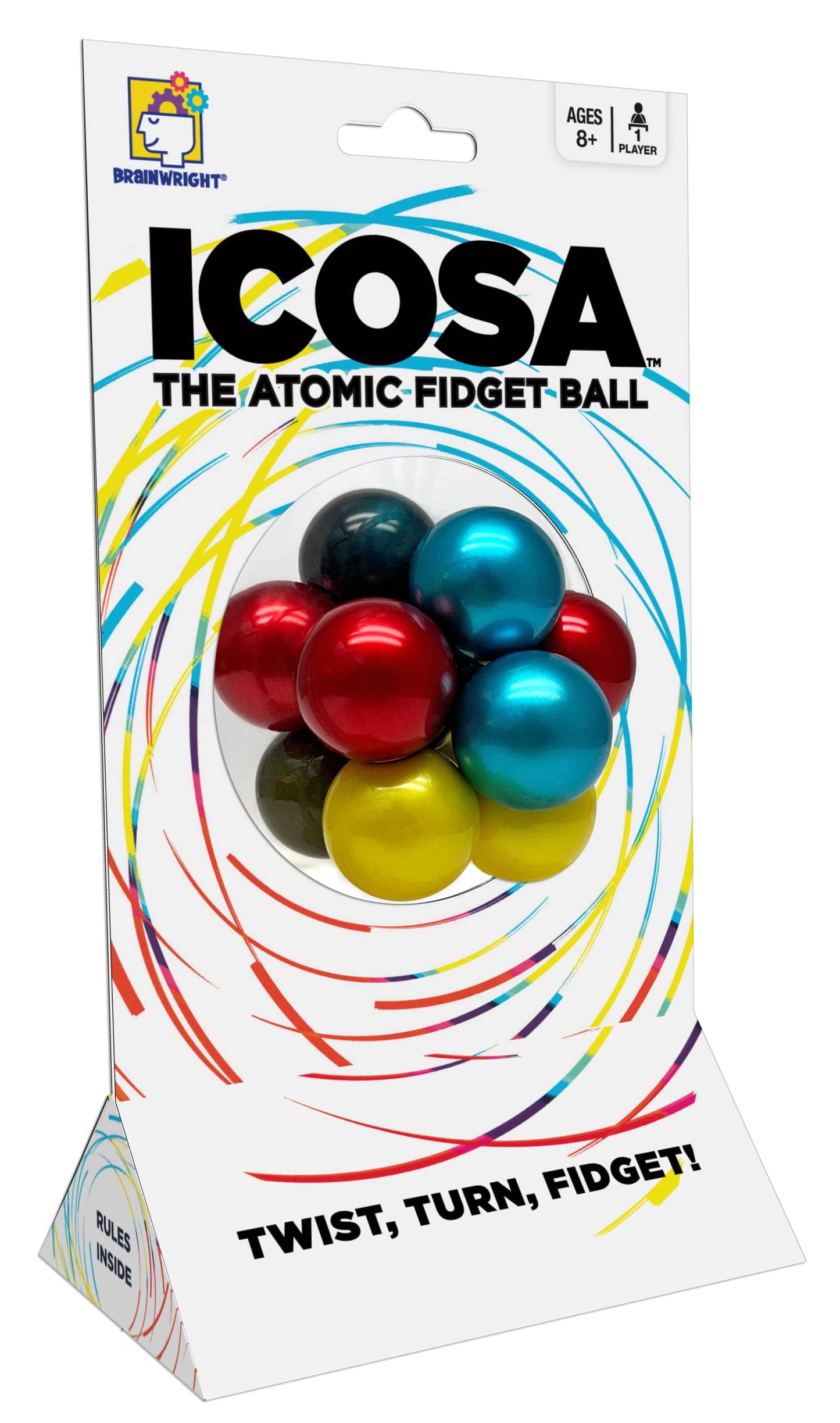 Brainwright - ICOSA - The Atomic Fidget Ball - Twist, Turn, Fidget!