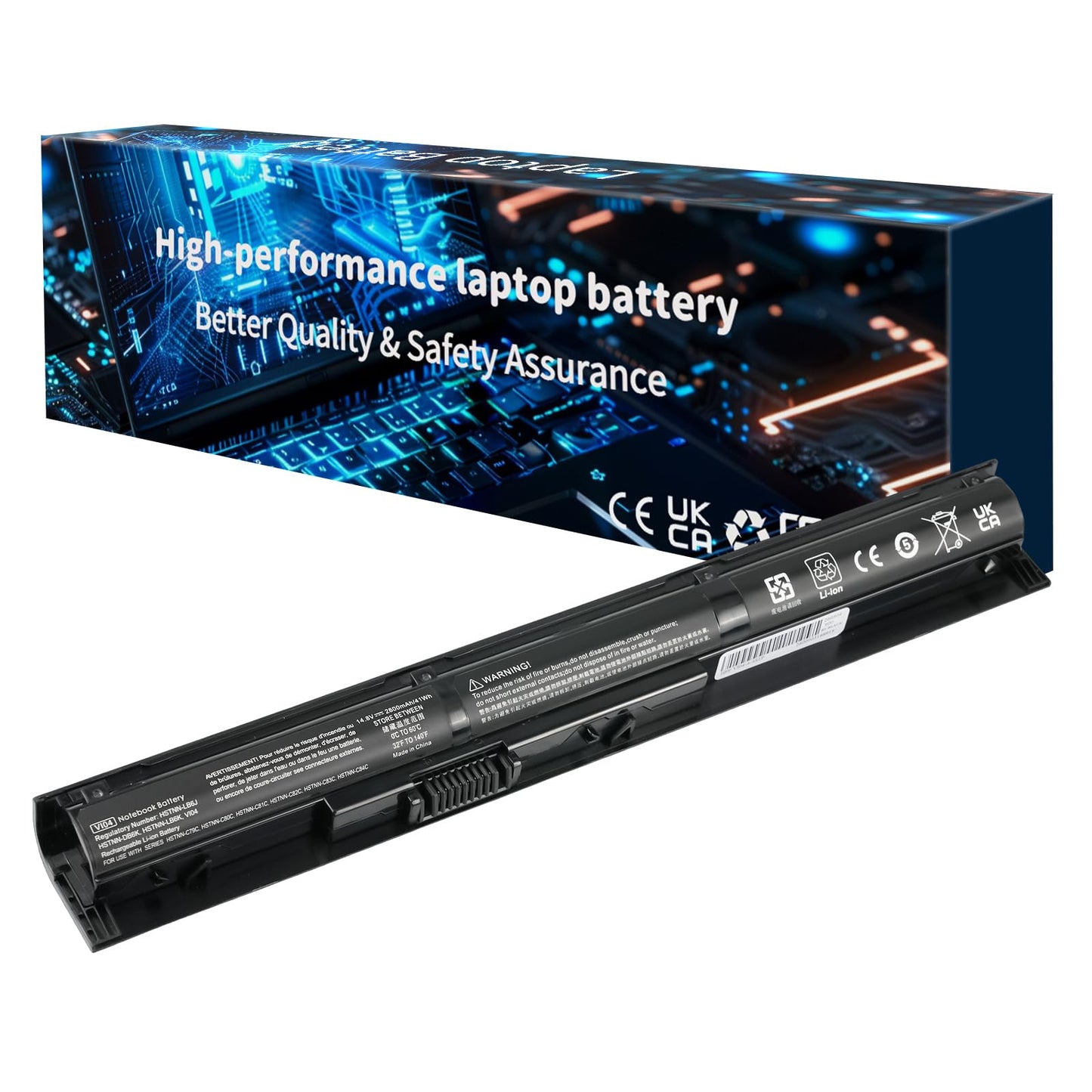 HSX 756743-001 VI04 V104 Laptop Battery for HP Pavilion 15-P 17-F Series 15-p011na 15-p165sa 15-p214dx 15-p003ax 17-f115dx 17-f215dx Fit 756745-001