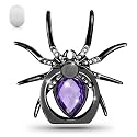 Allengel Spider Phone Ring Holder Stand, Animal Phone Ring Finger Grip Rhinestone Phone Kickstand for All Smartphone (Purple)