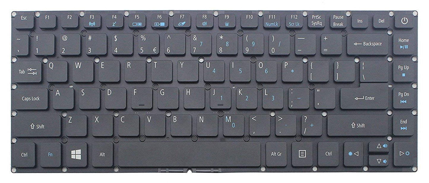 New US English Black Keyboard (Without palmrest) Replacement for Acer Aspire ES1-433 ES1-432 ES1-422 ES1-420 ES1-421 ES1-332