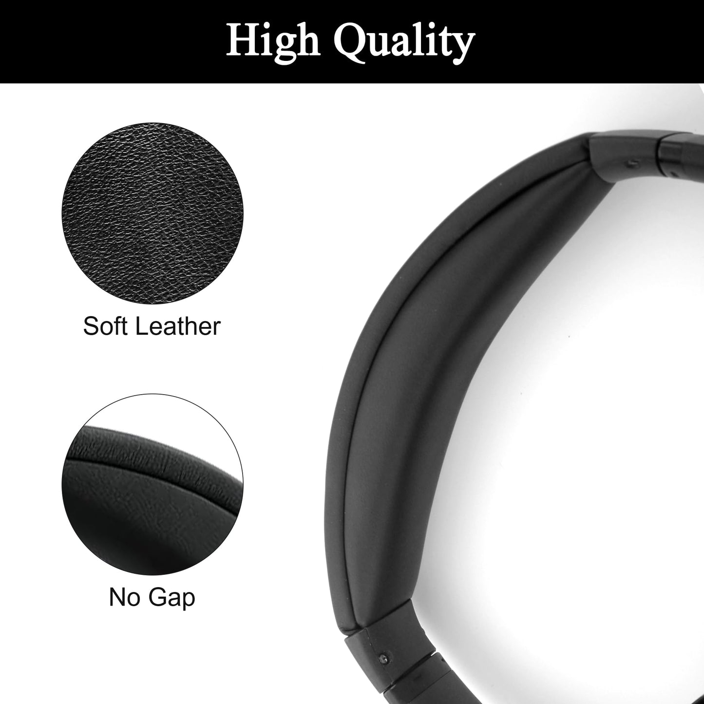 Headband Replacement for Bose Quietcomfort 35 - Snap On Design Parts for QC45 QC35II QC35 Wired & Wireless Headphones, Fast Installation (Black)