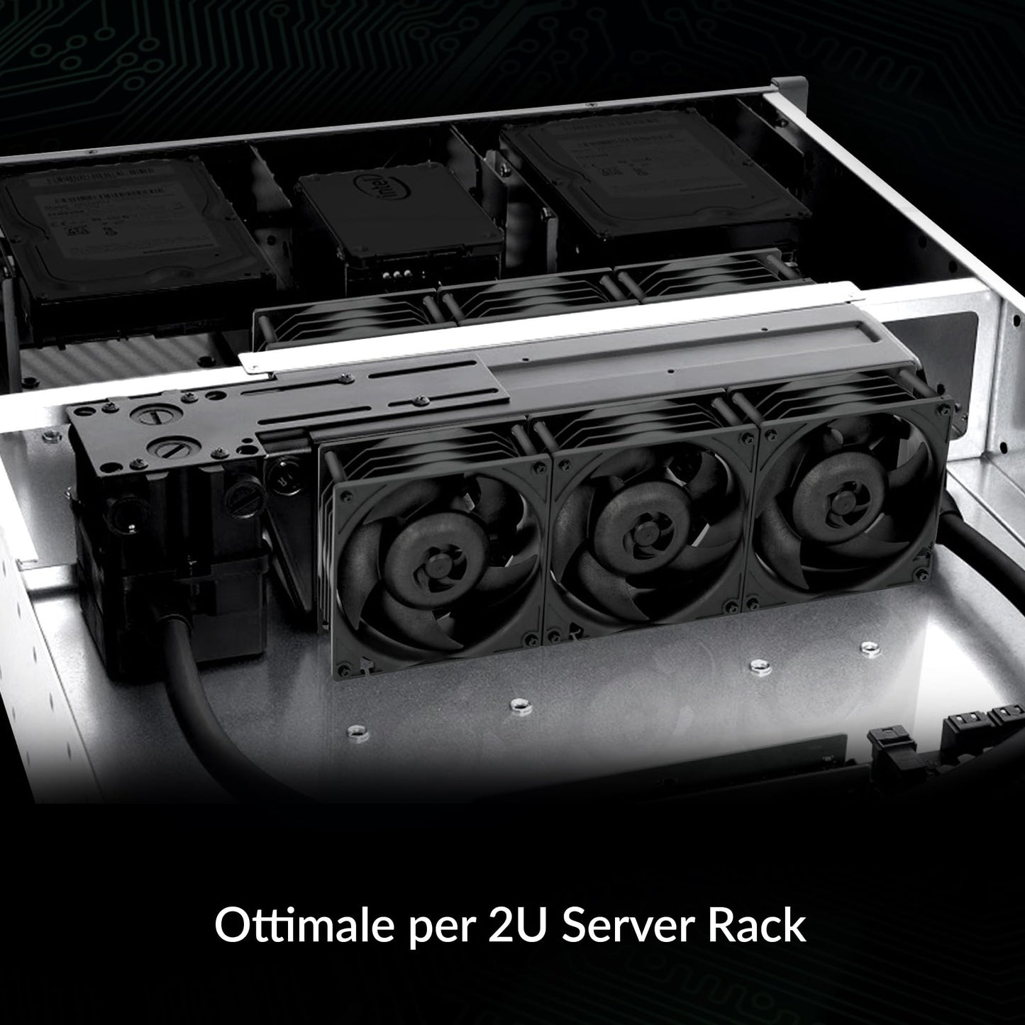 ARCTIC S8038-7K - Server Fan, 80x80x38 mm, 500-7000 RPM, PWM Regulated, 4-pin Connector, 12 V DC, Rack Cooling Fan - Black
