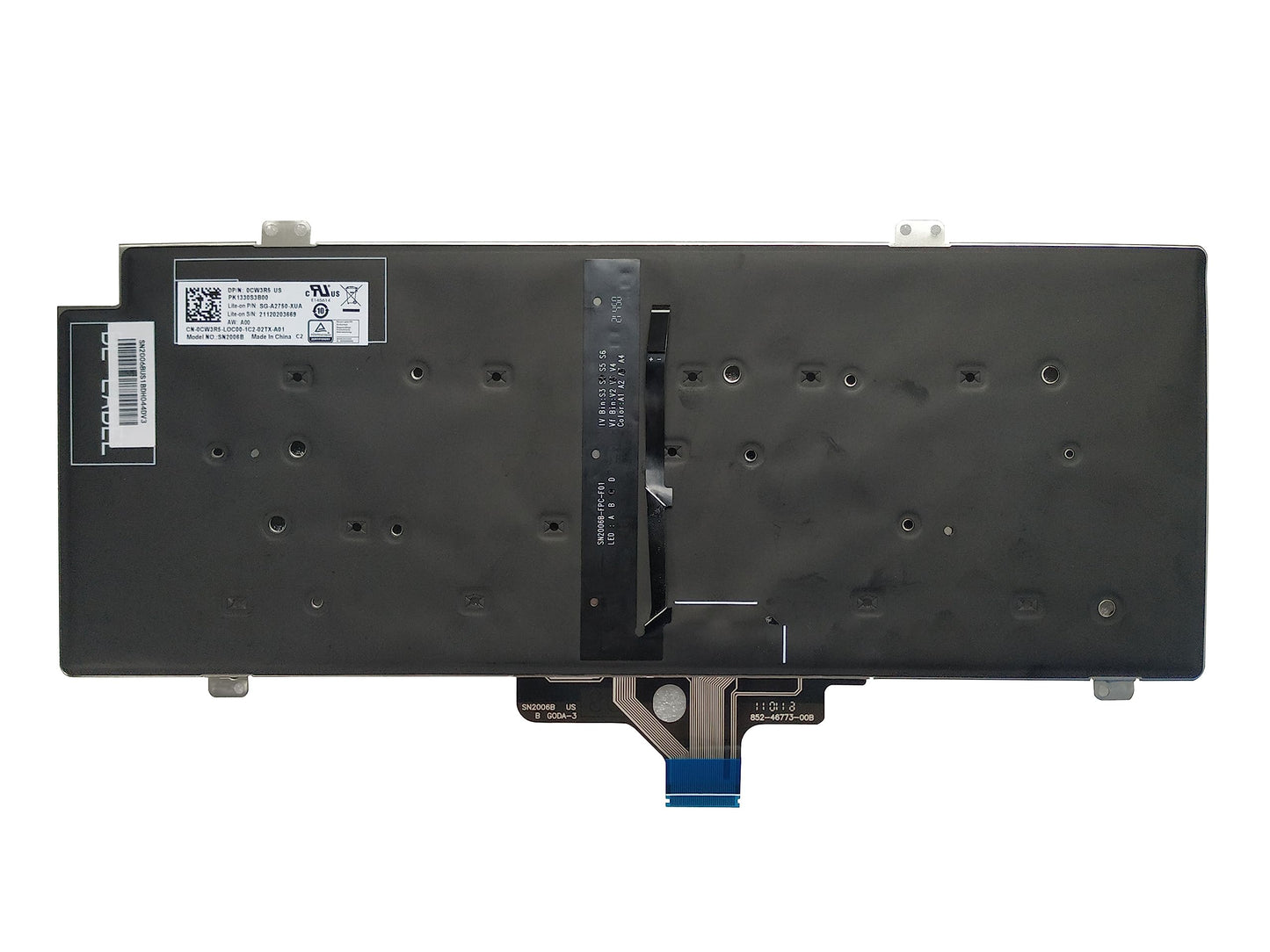 Laptop Replacement Keyboard Compatible for DELL Latitude 5420 5421 7420 7520 Latin Layout Backlit