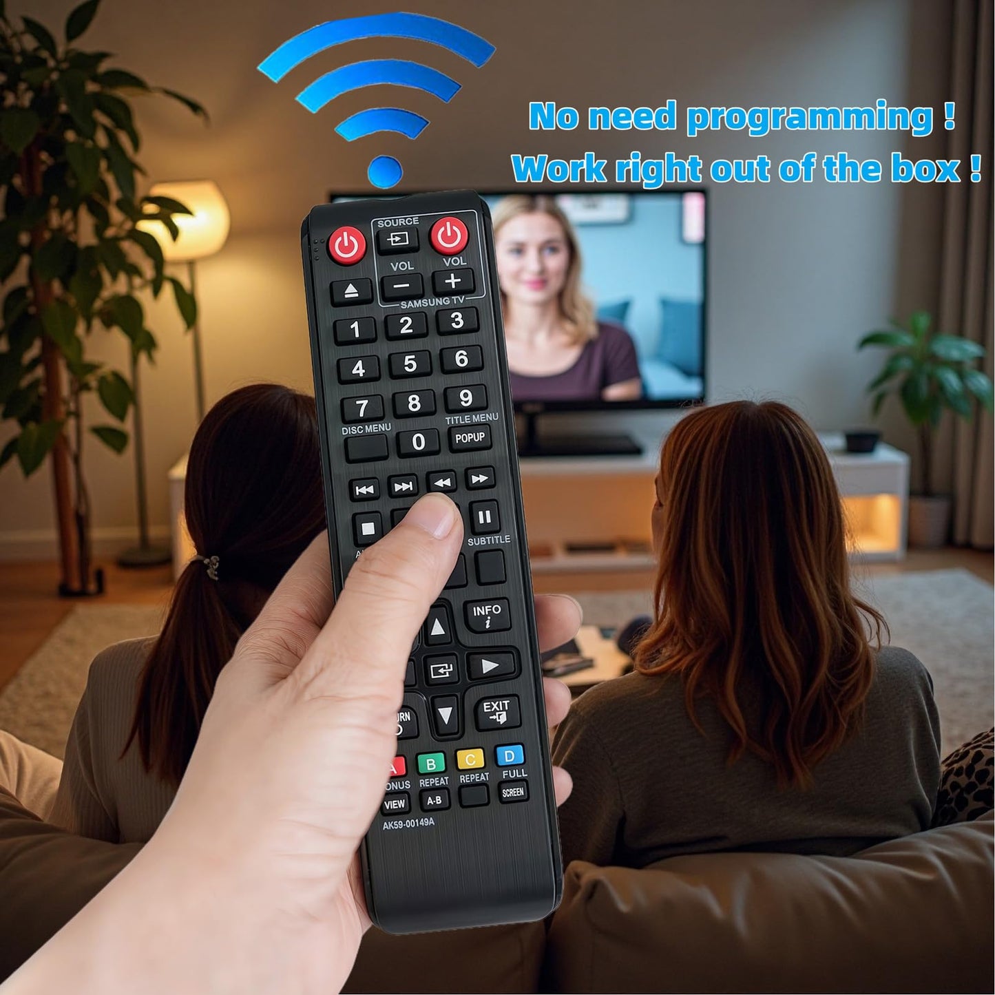 New Replaced AK59-00149A Blu-Ray Player Remote Control Fit for Samsung DVD Players BD-F5100 FM51C BD-F5700 FM57C BD-H5100 HM51 BD-H5700 HM57C BD-H5900