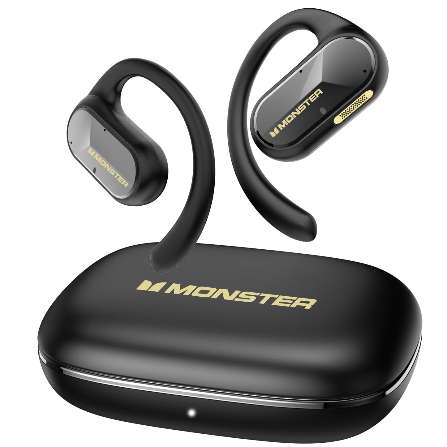 Monster Open Ear AC312 Headphones, Bluetooth 5.4, Wireless Earbuds with ENC Noise-Cancelling Mic, Immersive Stereo Sound by 16mm Large Drivers, Clear…