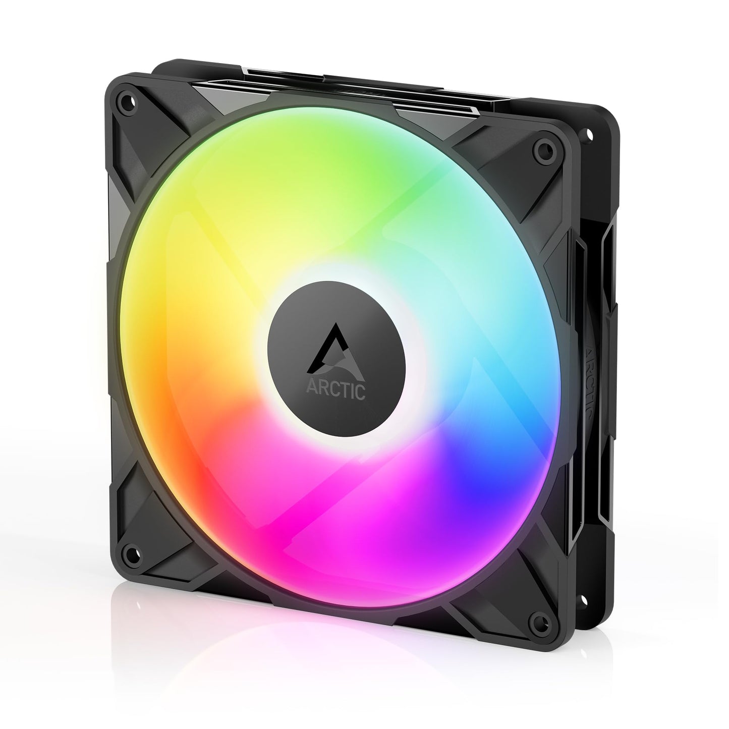ARCTIC P14 Pro Reverse A-RGB - 140 mm Premium Fan with Reverse Airflow, PWM Fan with Y Cable Splitter, 400-2650 RPM, 0 RPM <5% PWM, 5V Digital RGB