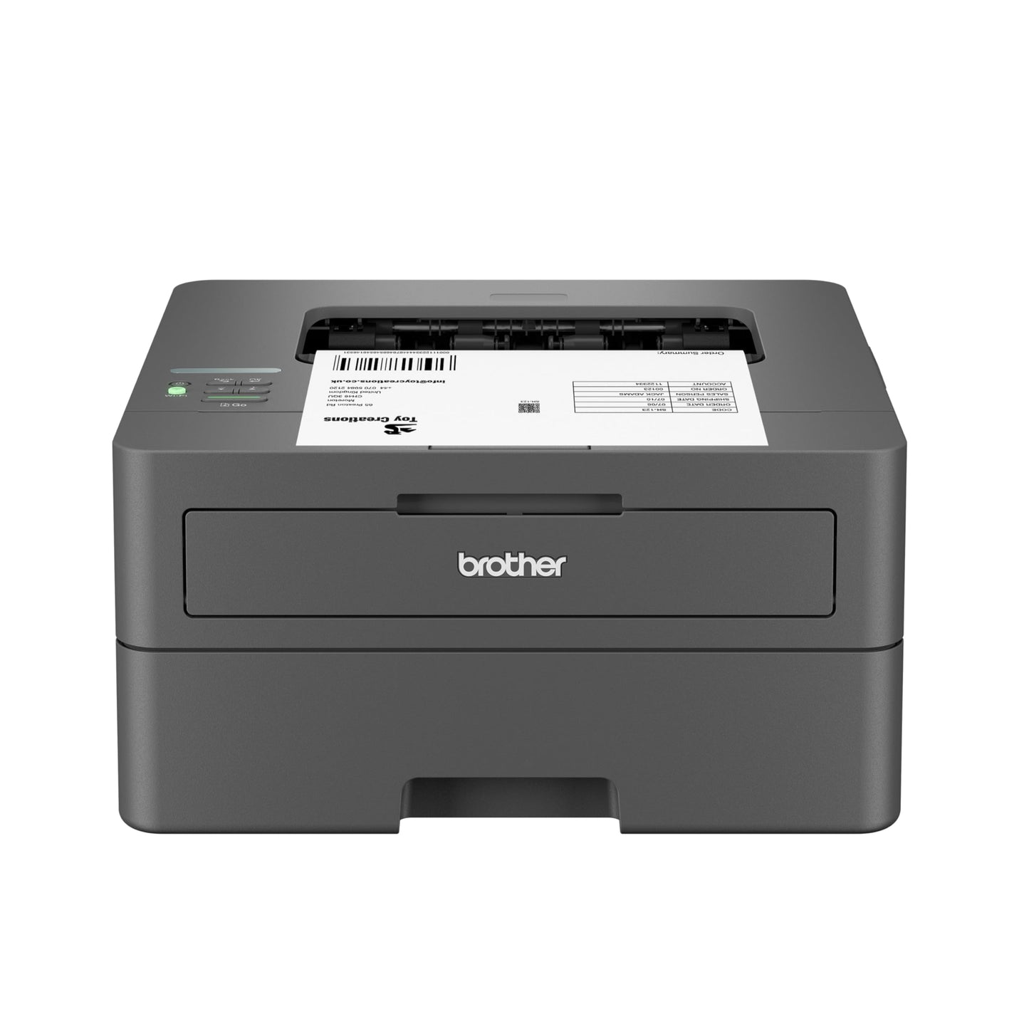 Brother HL-L2405W Wireless Compact Monochrome Laser Printer with Mobile Printing, Black & White Output | Includes Refresh Subscription Trial(1), Works