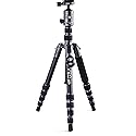 Vanguard VEO3GO235AB Compact Aluminum Travel Tripod with Ball Head, Monopod Option, Smart Phone Holder and Bluetooth Remote