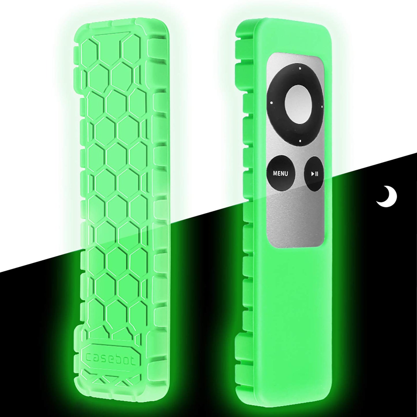 Fintie Protective Case for Apple TV 2 3 Remote Controller - CaseBot (Honey Comb Series) Light Weight (Anti Slip) Shock Proof Silicone Sleeve Cover