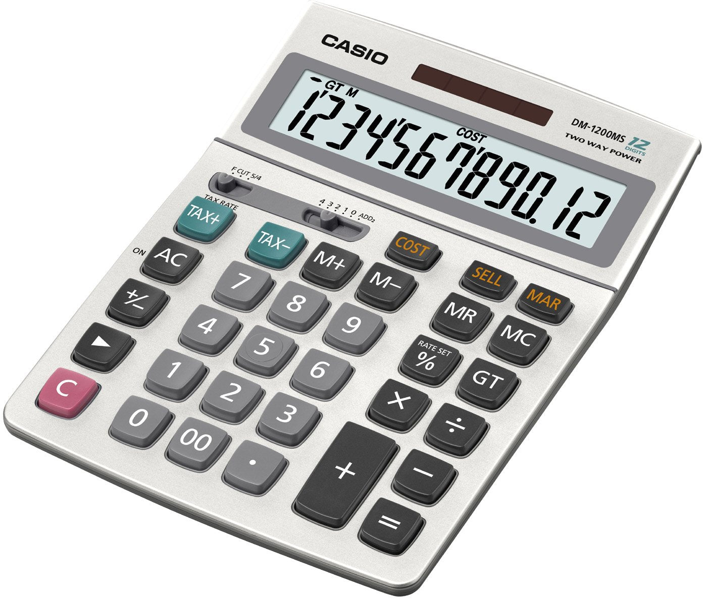 Casio Inc. DM-1200MS Standard Function Calculator