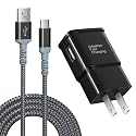 Adaptive Fast Charging Wall Charger with USB C Cable 10Ft, Excgood Fast Charger Power Adapter USB Type C Cable Fast Charging Compatible with Galaxy