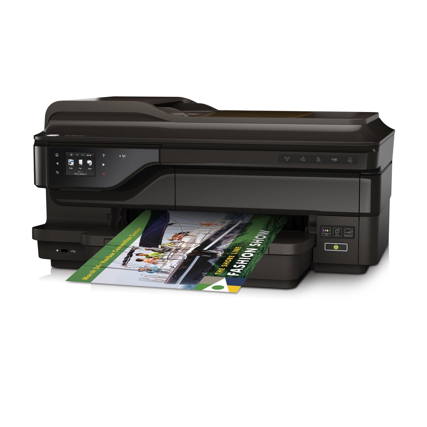 HP OfficeJet 7610 Wireless Color Photo Printer with Scanner, Copier and Fax, HP Instant Ink or Amazon Dash Replenishment Ready (CR769A)