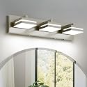 Joossnwell Brushed Nickel Vanity Lights for Bathroom Light Fixtures (3-Light, 19.69-Inch) Dimmable 5CCT Modern Bath Lighing Fixture Over Mirror LED