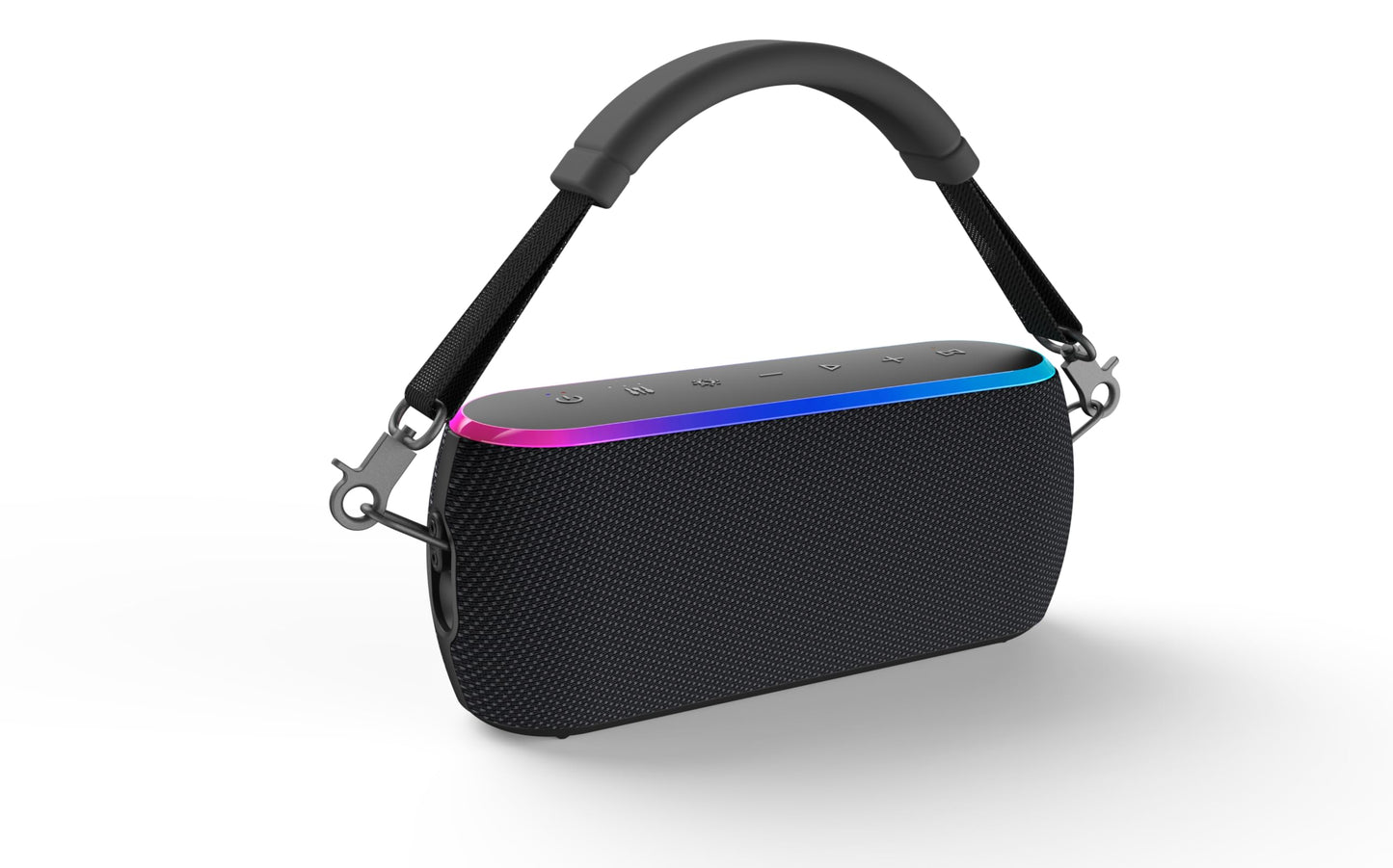 AT&T Essentials 40W Portable Bluetooth Speaker - IPX6 Waterproof, Wireless Dual Pairing, 15H Playtime, Removable Strap/Handle - Home/Kitchen/Outdoor