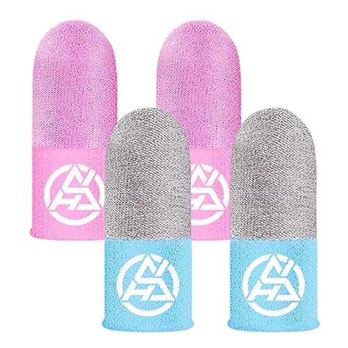 Kumprohu Mobile Phone Game Finger Sleeves | Sweatproof Game Finger Sleeves, Thumb Sleeves for Smooth Extremely Thin, Finger Sleeves Fit Phone Tablet