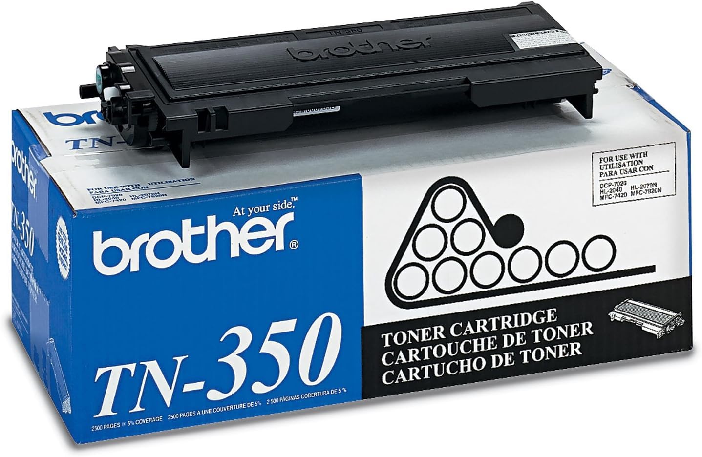 Brother TN350 OEM Toner - DCP 7020 FAX 2820 2920 HL 2040 2070N MFC 7220 7225N 7420 7820N Toner (2500 Yield) OEM